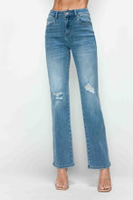 Load image into Gallery viewer, bytos Full Size Distressed High Rise Straight Jeans