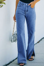 Load image into Gallery viewer, Side Slit Jeans with Pockets