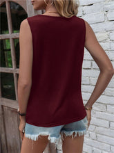 Load image into Gallery viewer, Cutout Twisted Round Neck Tank