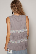 Load image into Gallery viewer, POL Ruffled Open Front Sleeveless Cardigan