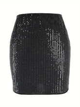 Load image into Gallery viewer, Sequin Mini Skirt