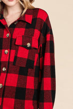 Load image into Gallery viewer, Super Lady Plaid Button Down Long Sleeve Shirt