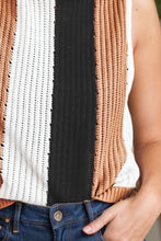 Load image into Gallery viewer, Color Block Round Neck Sweater Vest