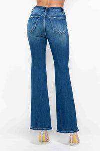 bytos Full Size High Rise Bootcut Jeans with Pockets