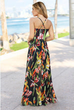 Load image into Gallery viewer, Crisscross Printed Surplice Cami Dress