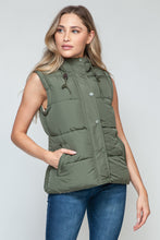 Load image into Gallery viewer, Snobbish Snap and Zip Closure Hooded Vest