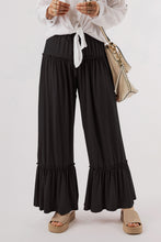 Load image into Gallery viewer, Tied Frill Ruched Bootcut Pants