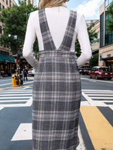 Load image into Gallery viewer, Perfee Pocketed Plaid Overall Dress