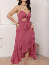 Load image into Gallery viewer, Cutout Tiered Sweetheart Neck Cami Dress