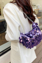 Load image into Gallery viewer, Sequin Chain Crossbody Bag