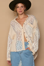 Load image into Gallery viewer, POL Oversize Lace Button-Down Shirt