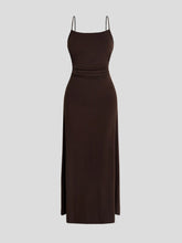 Load image into Gallery viewer, Ruched Scoop Neck Maxi Cami Dress and Cover Up Set