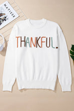 Load image into Gallery viewer, THANKFUL Round Neck Long Sleeve Knit Top