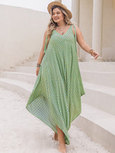 Load image into Gallery viewer, Plus Size Printed V-Neck Wide Leg Jumpsuit