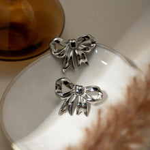 Load image into Gallery viewer, Stainless Steel Bow Stud Earrings