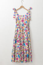 Load image into Gallery viewer, Tied Floral Sleeveless Maxi Dress