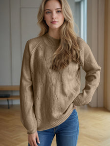 Mock Neck Long Sleeve Sweater