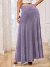 Load image into Gallery viewer, Solid Elastic Waist Maxi Skirt