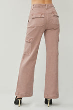 Load image into Gallery viewer, RISEN Full Size High Rise Wide Leg Cargo Jeans