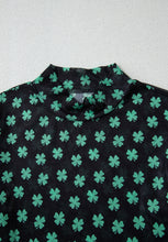 Load image into Gallery viewer, Lucky Clover Mock Neck Long Sleeve Bodysuit