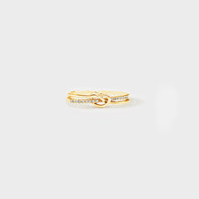 Load image into Gallery viewer, 925 Sterling Silver Double-Layered Knot Ring