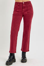 Load image into Gallery viewer, RISEN Full Size High Rise Straight Jeans with Patch Pockets