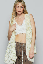 Load image into Gallery viewer, POL Pearl Detail Open Front Sleeveless Cardigan