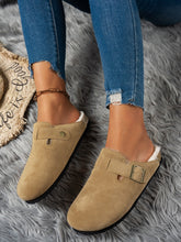 Load image into Gallery viewer, Suede Round Toe Slippers