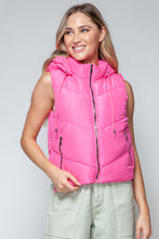 Load image into Gallery viewer, Snobbish Zip Up Quilted Hooded Vest