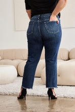 Load image into Gallery viewer, RFM Full Size Tummy Control Distressed High Waist Raw Hem Jeans