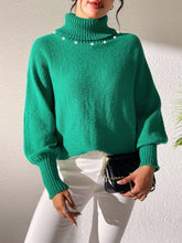 Load image into Gallery viewer, Turtleneck Long Sleeve Sweater