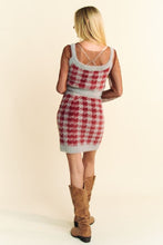 Load image into Gallery viewer, Davi &amp; Dani Scoop Neck Wide Strap Top and Skirt Sweater Set