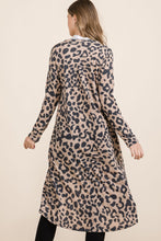 Load image into Gallery viewer, Celeste Full Size Leopard V-Neck Long Sleeve Cardigan