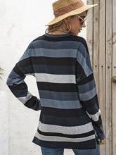 Load image into Gallery viewer, Full Size Striped Round Neck Long Sleeve T-Shirt Plus Size