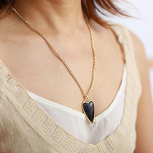 Load image into Gallery viewer, Copper Labradorite Heart Shape Necklace