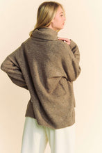 Load image into Gallery viewer, Davi &amp; Dani V-Neck Dropped Shoulder Sweater with Scarf