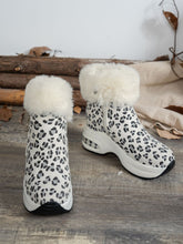 Load image into Gallery viewer, Side Zipper Leopard Platform Boots