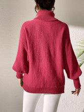 Load image into Gallery viewer, Turtleneck Long Sleeve Sweater