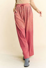 Load image into Gallery viewer, Davi &amp; Dani Rhinestone Drawstring Wide Leg Pants