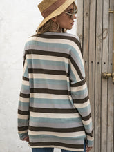 Load image into Gallery viewer, Full Size Striped Round Neck Long Sleeve T-Shirt Plus Size