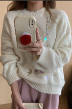 Load image into Gallery viewer, Sequin Round Neck Long Sleeve Sweater