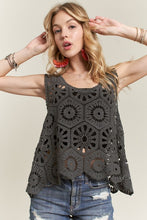 Load image into Gallery viewer, ADORA Crochet Wide Strap Tank