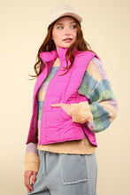 Load image into Gallery viewer, VERY J Zip Up Puffer Padded Warm Vest