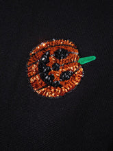 Load image into Gallery viewer, Plus Size Sequin Pumpkin Round Neck Sweater