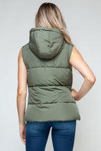 Load image into Gallery viewer, Snobbish Snap and Zip Closure Hooded Vest