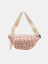 Load image into Gallery viewer, Contrast Plaid Polyester Crossbody Bag