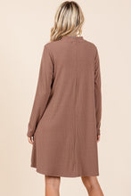 Load image into Gallery viewer, Mittoshop Mock Neck Long Sleeve Dress with Pockets