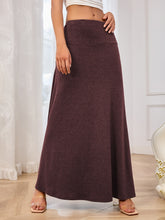 Load image into Gallery viewer, Solid Elastic Waist Maxi Skirt