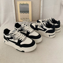 Load image into Gallery viewer, Lace Up Round Toe Platform Sneakers