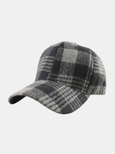 Load image into Gallery viewer, Plaid Adjustable Cotton Baseball Cap